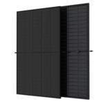 Trina Solar 435W N-type Dual Glass Transparent Mono BiFacial solcellemodul - helt sort