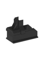 Esdec | ClickFit EVO | endekappe til monteringsskinne - sort