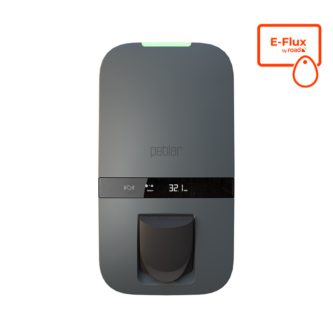 Peblar | Business | 22kW| MID | Inkl. e-flux sim | Stikkontakt
